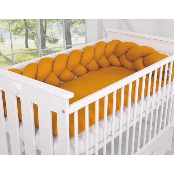 Tour de Lit Bébé Tressé Extra épais 3,6m Miel