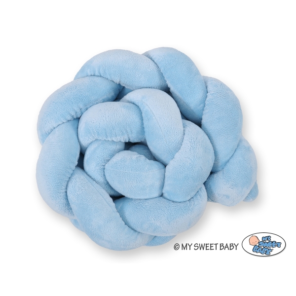 Tour de Lit Bébé Tressé Fille et Garçon Bleu pour Garçon