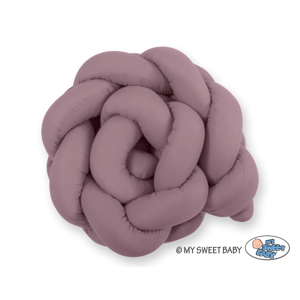 Tour de Lit Bébé Tressé Fille et Garçon Violet Pastel