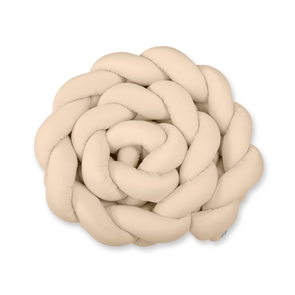 Tour de Lit Bébé Tressé XXL Beige