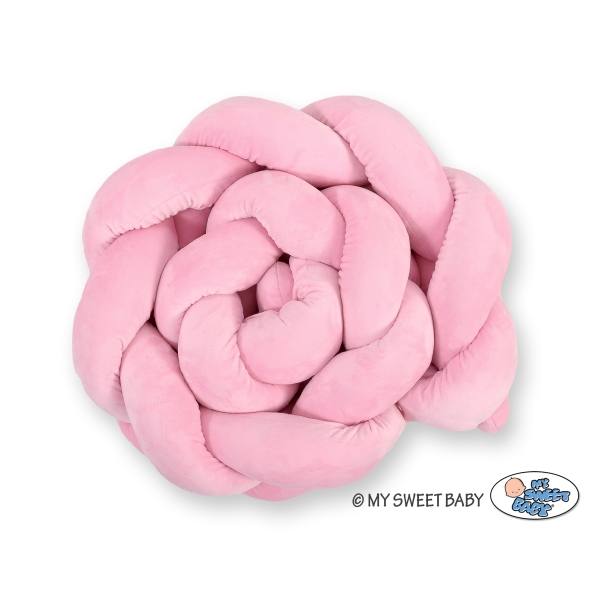 Tour de Lit pour Bébé à Nœuds 180 cm  Rose pour Fille
