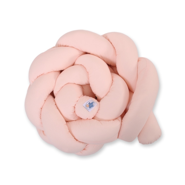 Tour de Lit Tressé 1,8m Rose Poudré