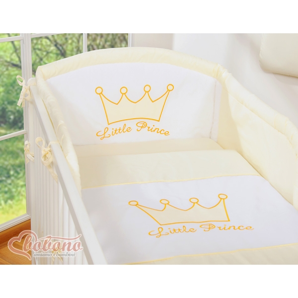 Tour de Lit Universel pour Lit de Bébé Crème Prince / Princess