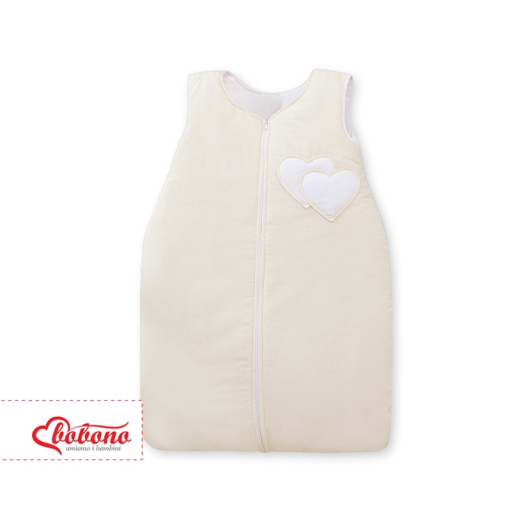 Turbulette Bébé  Crème Cœurs