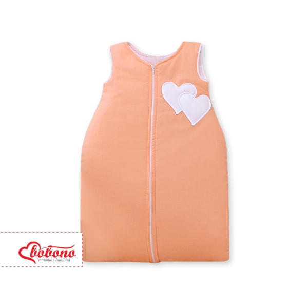 Turbulette Bébé  Orange Cœurs