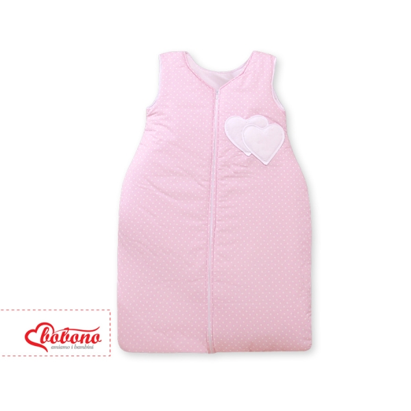 Turbulette Bébé  Rose à Pois Cœurs