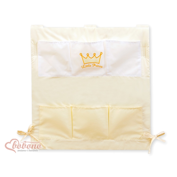 Vide Poche de Lit pour Bébé Crème Prince / Princess
