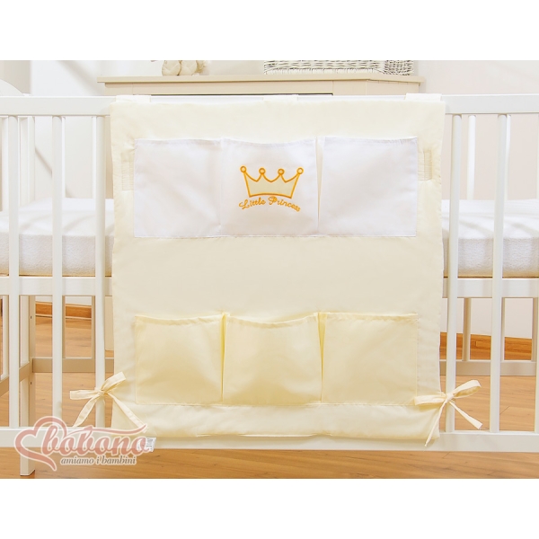 Vide Poche de Lit pour Bébé Crème Prince / Princess