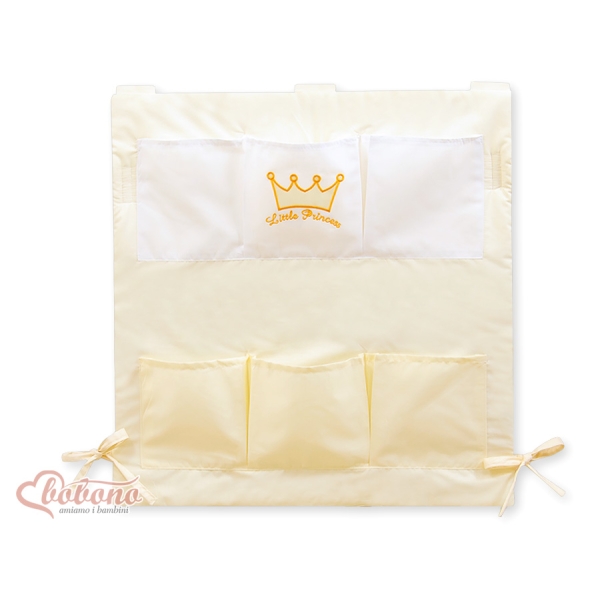 Vide Poche de Lit pour Bébé Crème Prince / Princess