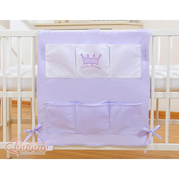 Vide Poche de Lit pour Bébé Lila Prince / Princess