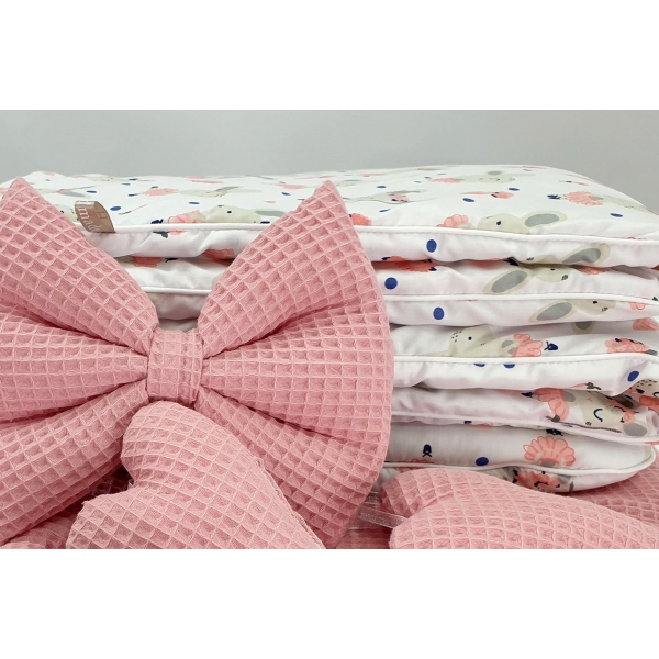 Garniture Rose pour Berceau Bébé taile XXL