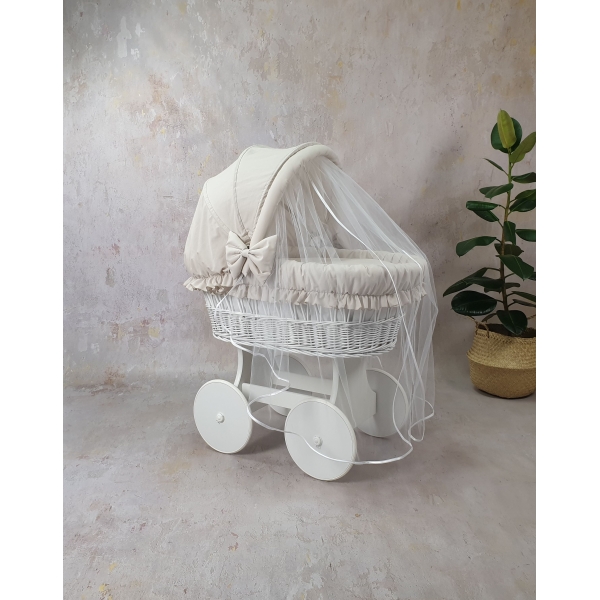 Habillage pour Waldin® berceau osier Beige