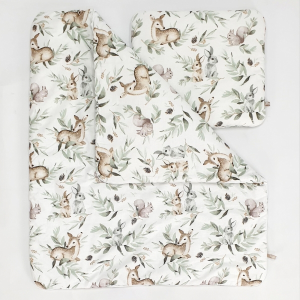 Linge de lit berceau osier Oreiller et couette Drap-housse