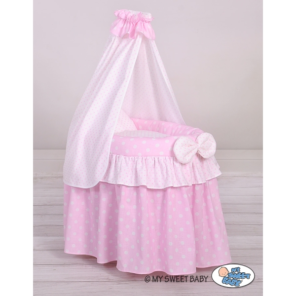 Berceau de poupée princesse rose avec ciel en voile