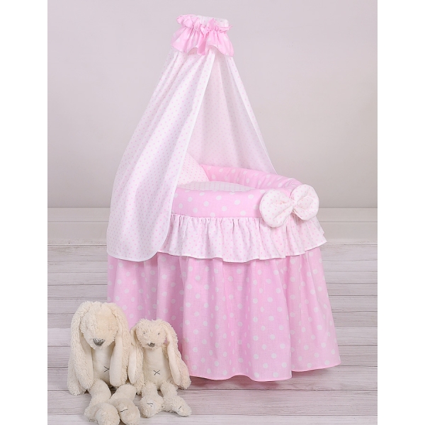 Berceau de poupée princesse rose avec ciel en voile