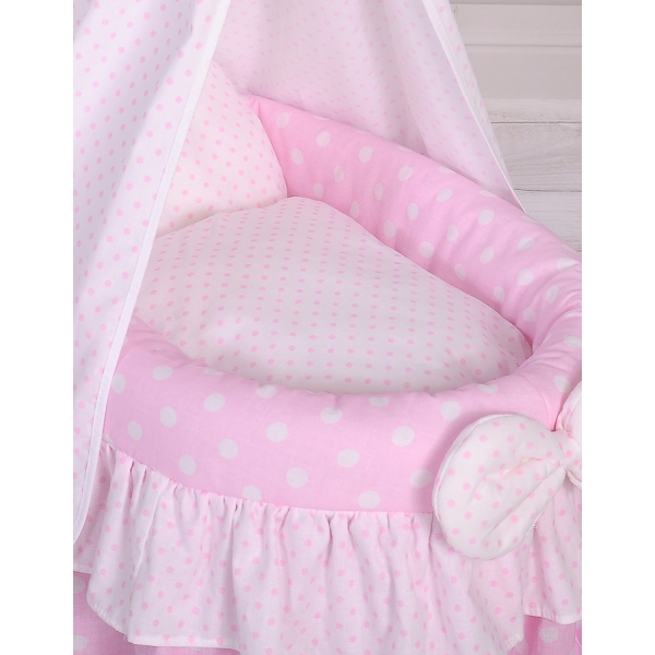 Berceau de poupée princesse rose avec ciel en voile